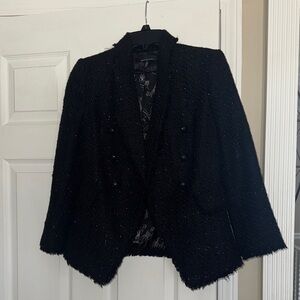 White House Black Market Textured Black Blazer